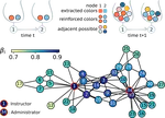 Interactive discovery processes on complex networks